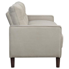 Bowen Upholstered Track Arm Tufted Sofa Beige - 506785
