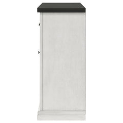 Aventine 5-drawer Dining Sideboard Buffet Cabinet with Cabinet Charcoal and Vintage Chalk - 108245