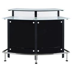 Keystone Glass Top Bar Unit Black - 100139