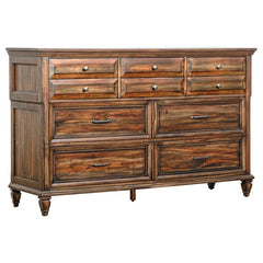 Avenue 4-piece Queen Bedroom Set Weathered Burnished Brown - 223031Q-S4