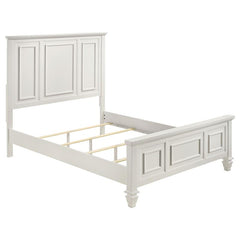 Sandy Beach 5-piece Eastern King Bedroom Set Cream White - 201301KE-S5