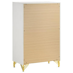 Lucia 5-drawer Bedroom Chest White - 224735