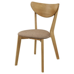 Elowen Dining Side Chair Light Walnut and Brown (Set of 2) - 108442