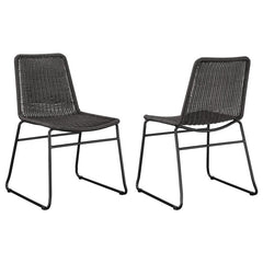 Dacy Upholstered Dining Chairs (Set of 2) Brown and Sandy Black - 192032