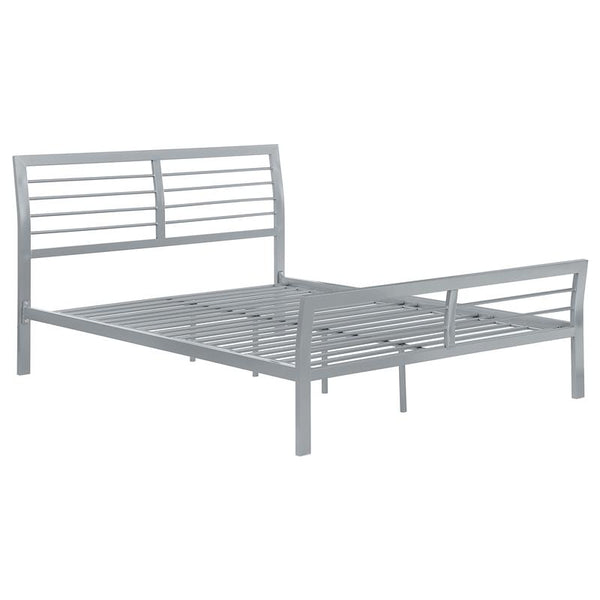 Cooper Metal Twin Open Frame Bed Silver - 300201T
