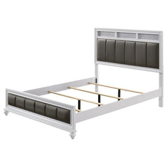 Barzini Wood Queen Panel Bed White - 205891Q