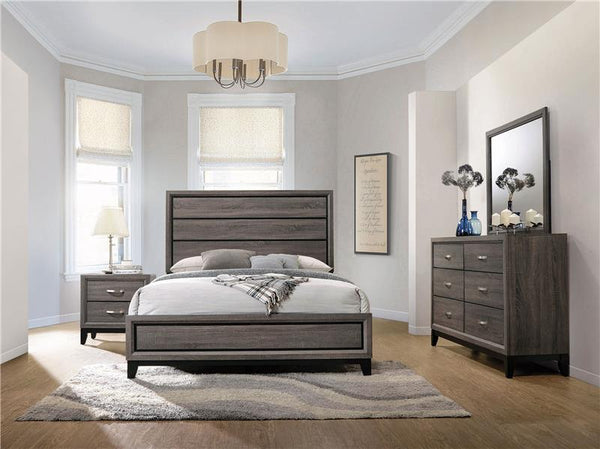 Watson 4-piece California King Bedroom Set Grey Oak - 212421KW-S4