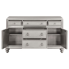 Bling Game 5-drawer Dining Server Metallic Platinum - 106475