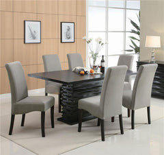 Stanton Rectangular Dining Set Black and Grey - 102061-S7