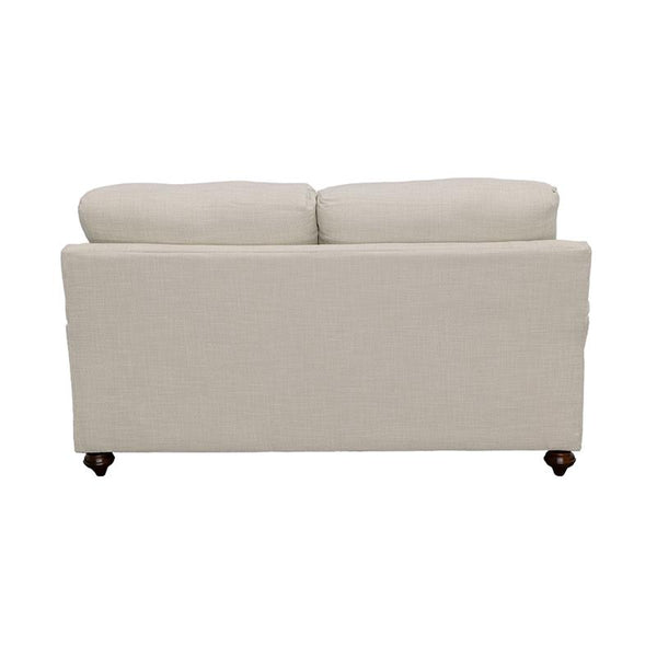 Glenn Upholstered English Arm Loveseat Light Grey and Blue - 511092