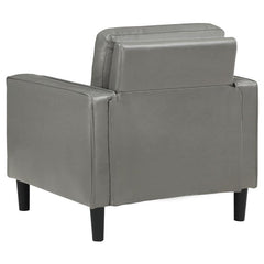 Ruth Upholstered Track Arm Accent Chair Grey - 508367