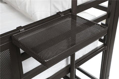Rogen Metal Twin Triple Bunk Bed Dark Bronze - 460394T