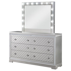 Eleanor 6-drawer Dresser with Mirror Metallic Mercury - 223463M