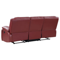 Camila Upholstered Motion Reclining Sofa Red - 610241