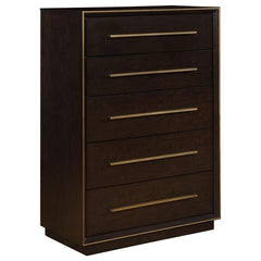 Durango 5-drawer Bedroom Chest Smoked Peppercorn - 223265