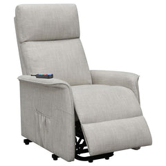 Herrera Upholstered Power Lift Massage Chair Beige - 609407P