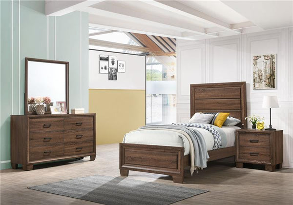 Brandon 4-piece Twin Bedroom Set Warm Brown - 205321T-S4