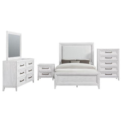Marielle 5-piece Queen Bedroom Set Distressed White - 224841Q-S5
