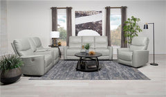 Greenfield 3-piece Power Reclining Sofa Set Ivory - 610261P-S3