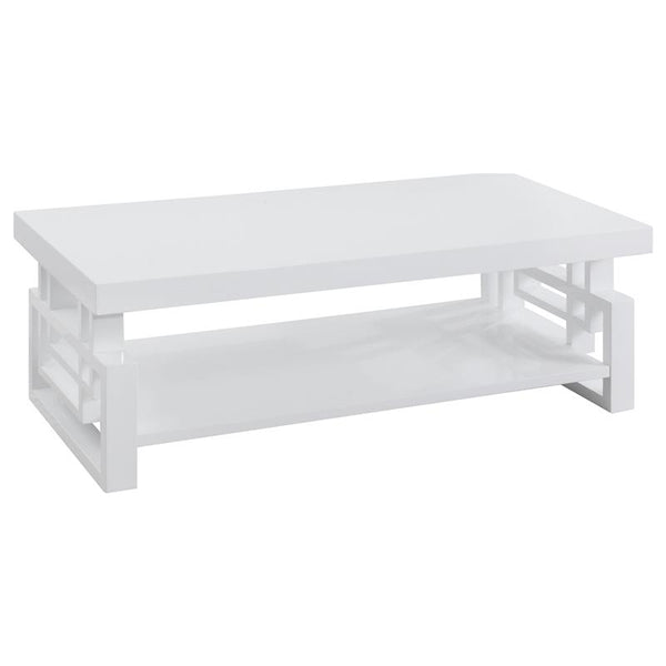Schmitt Rectangular Coffee Table White High Gloss - 705708