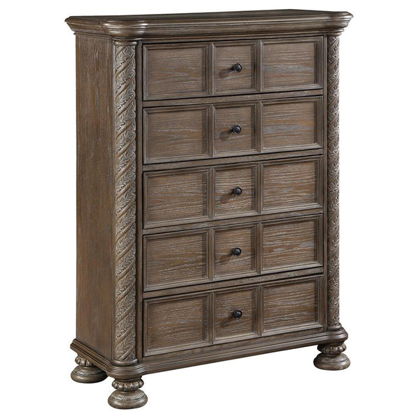 Emmett 5-drawer Bedroom Chest Walnut - 224445