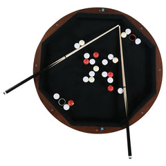 Marietta Round Wooden Game Table Tobacco - 100171