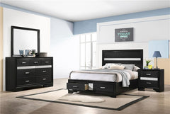 Miranda 4-piece Full Bedroom Set Black - 206361F-S4