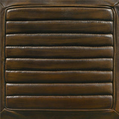 Alvaro Leather Upholstered Backless Counter Height Stool Antique Brown and Black (Set of 2) - 109078