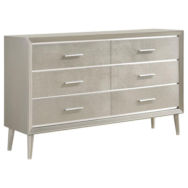 Ramon 6-drawer Dresser Metallic Sterling - 222703