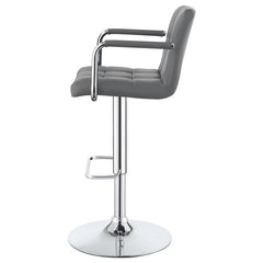 Palomar Adjustable Height Bar Stool Grey and Chrome - 121096