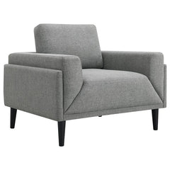 Rilynn Upholstered Track Arm Accent Chair Grey - 509526