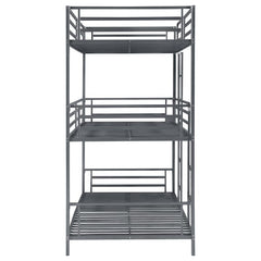 Maynard Metal Twin Triple Bunk Bed Gunmetal - 422670