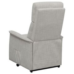 Herrera Upholstered Power Lift Massage Chair Beige - 609407P
