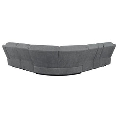 Bahrain 6-piece Modular Reclining Sectional Sofa Charcoal - 609540