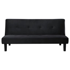 Stanford Upholstered Tufted Convertible Sofa Bed Black - 360238