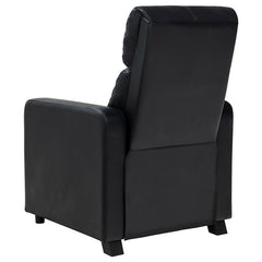 Toohey Upholstered Tufted Recliner Living Room Set Black - 600181-S3A