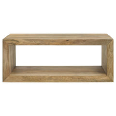 Benton Rectangular Solid Wood Coffee Table Natural - 704838