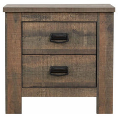 Frederick 2-drawer Nightstand Weathered Oak - 222962