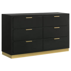 Caraway 4-piece Eastern King Bedroom Set Black - 224781KE-S4