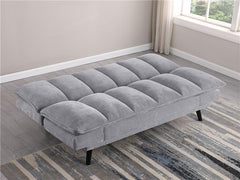 Laredo Upholstered Tufted Convertible Sofa Bed Grey - 360018