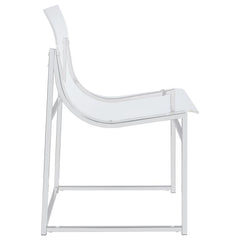 Adino Acrylic Dining Side Chair Clear and Chrome (Set of 2) - 121182