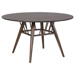 Everton 5-piece Round 54-inch Dining Table Set Walnut - 108891-S5