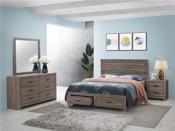 Brantford 4-piece Queen Bedroom Set Barrel Oak - 207040Q-S4