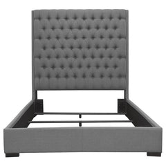 Camille Upholstered Queen Panel Bed Grey - 300621Q