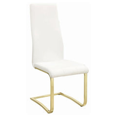Montclair Side Chairs White and Rustic Brass (Set of 4) - 190512