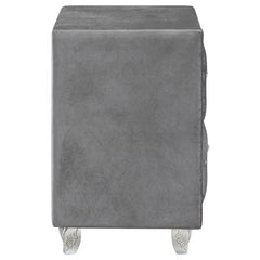 Deanna 2-drawer Rectangular Nightstand Grey - 205102
