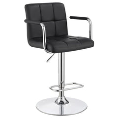 Palomar Adjustable Height Bar Stool Black and Chrome - 121095