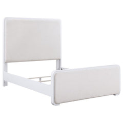 Anastasia 4-piece California King Bedroom Set Pearl White - 224751KW-S4