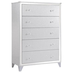 Larue 5-drawer Bedroom Chest Silver - 224495