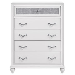 Barzini 5-piece California King Bedroom Set White - 300843KW-S5